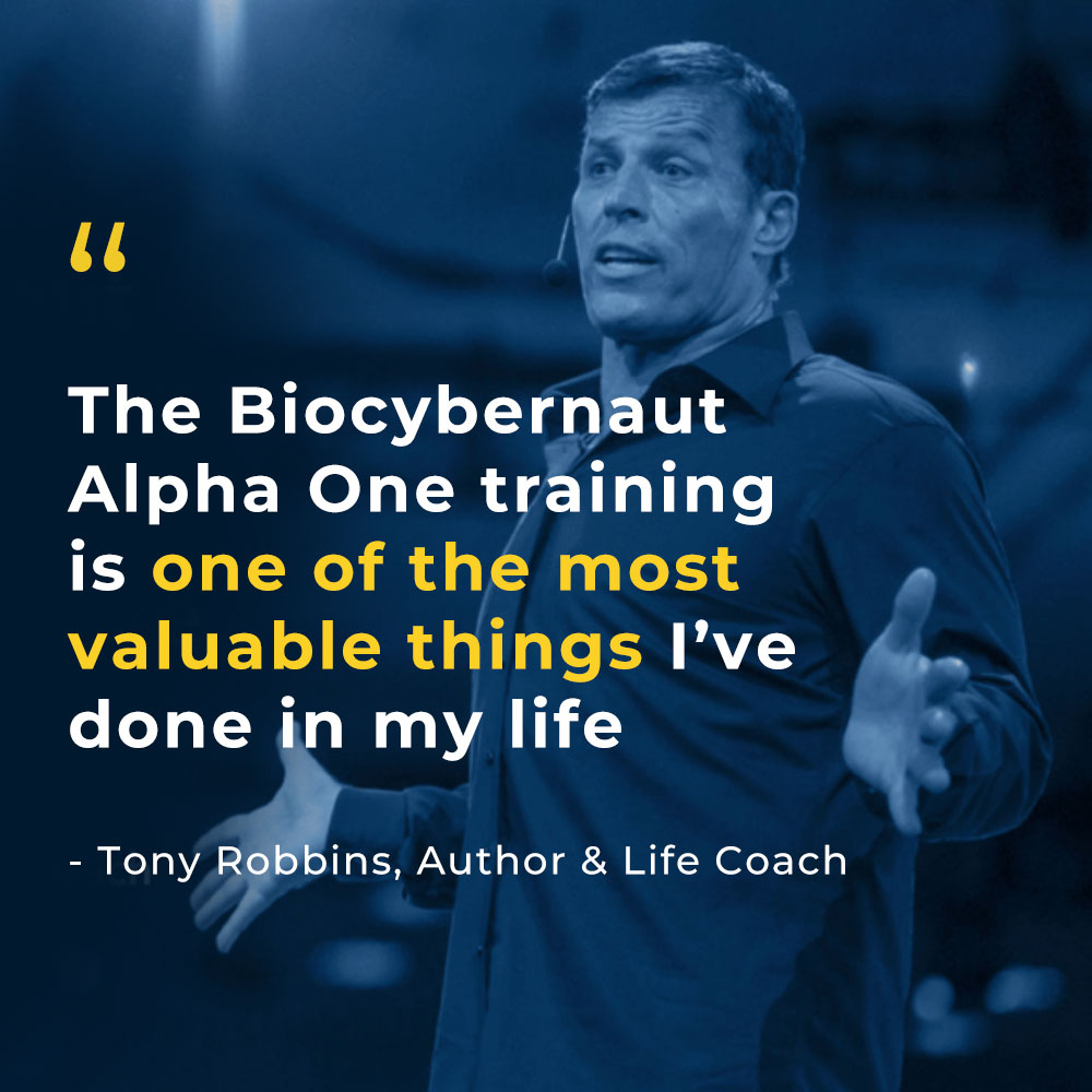 A quote about training by tony robbins